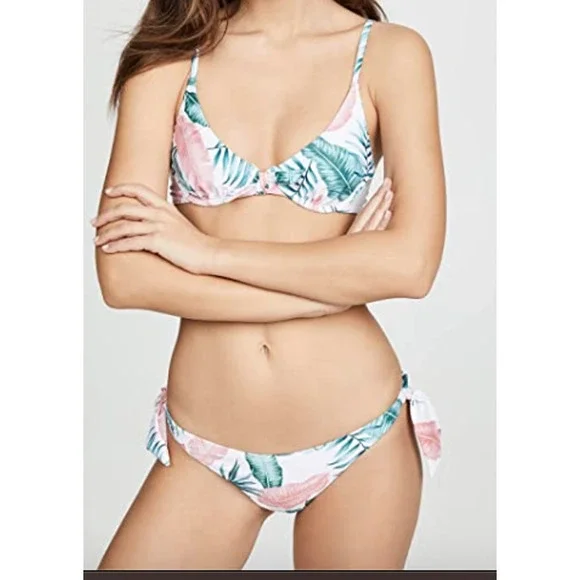 Mink Pink Swim Minkpink Womens Anjuna Tie Bikini Bottoms Size